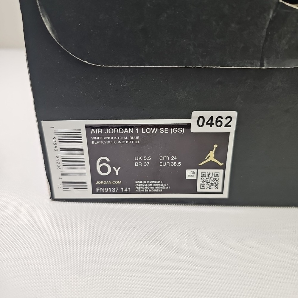 6y 7.5W Nike AIR Jordan 1 Low SE GS 'Industrial Blue' FN9137-141 Brand NEW - Picture 7 of 7